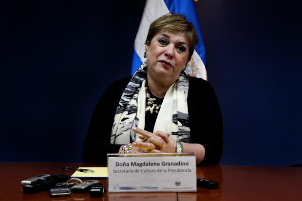 Magdalena Granadino durante una conferencia de prensa en la Secretaría de Cultura de la Presidencia. Foto Fred Ramos﻿" /></div> <figcaption class=