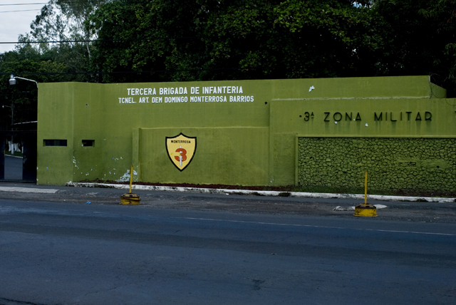 Tercera Brigada de Infantería y Tercera Zona Militar en San Miguel.