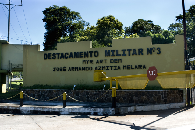 Destacamento Militar #3 José Armando Azmitia Melara, La Union.