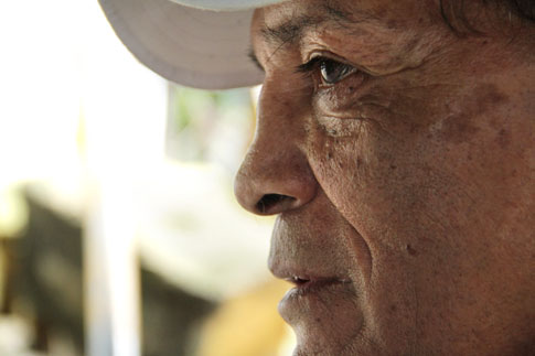 Hernán “Chuvalo” Cubías durante un entrenamiento de la selección de boxeo.