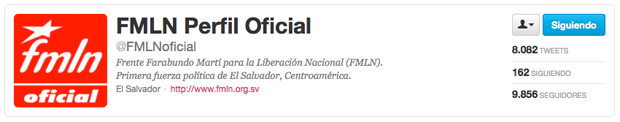 Mantienen en el texto de perfil la leyenda 'la primera fuerza política de El Salvador', denominación que tradicionalmente se le da al partido que obtiene más diputados. En las eleccines 2012 el Fmln obtuvo menos diputados que Arena ¿Olvidaron actualizar?