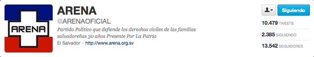 @ARENAoficial dice '30 años Presentes Por La Patria (sic)'. En su web oficial reza 'El 2 de mayo de 1981, en el hotel Cortijo Reforma de Guatemala, ante 34 personas d’Aubuisson expone lo que será ARENA﻿', por lo tanto son 31 años ¿Olvidaron actualizar?