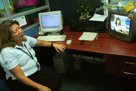 Una telenovela venezolana en pleno examen ante la censora de la Dirección de Espectáculos Públicos, Radio y Televisión. Foto: Frederick Meza