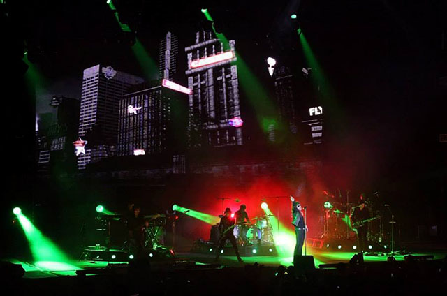 El escenario del concierto en el Auditorium Nacional de México D.F. del 30 de enero de 2014 es el mismo que traerá a El Salvador el próximo 22 de marzo. / Foto cortesía de OCESA﻿.