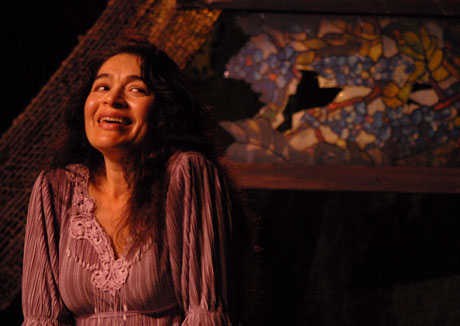 Julieta Ortiz durante la pesentación de