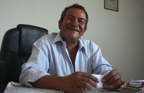 Presidente cooperativa El Espino. Foto Luis Velásquez